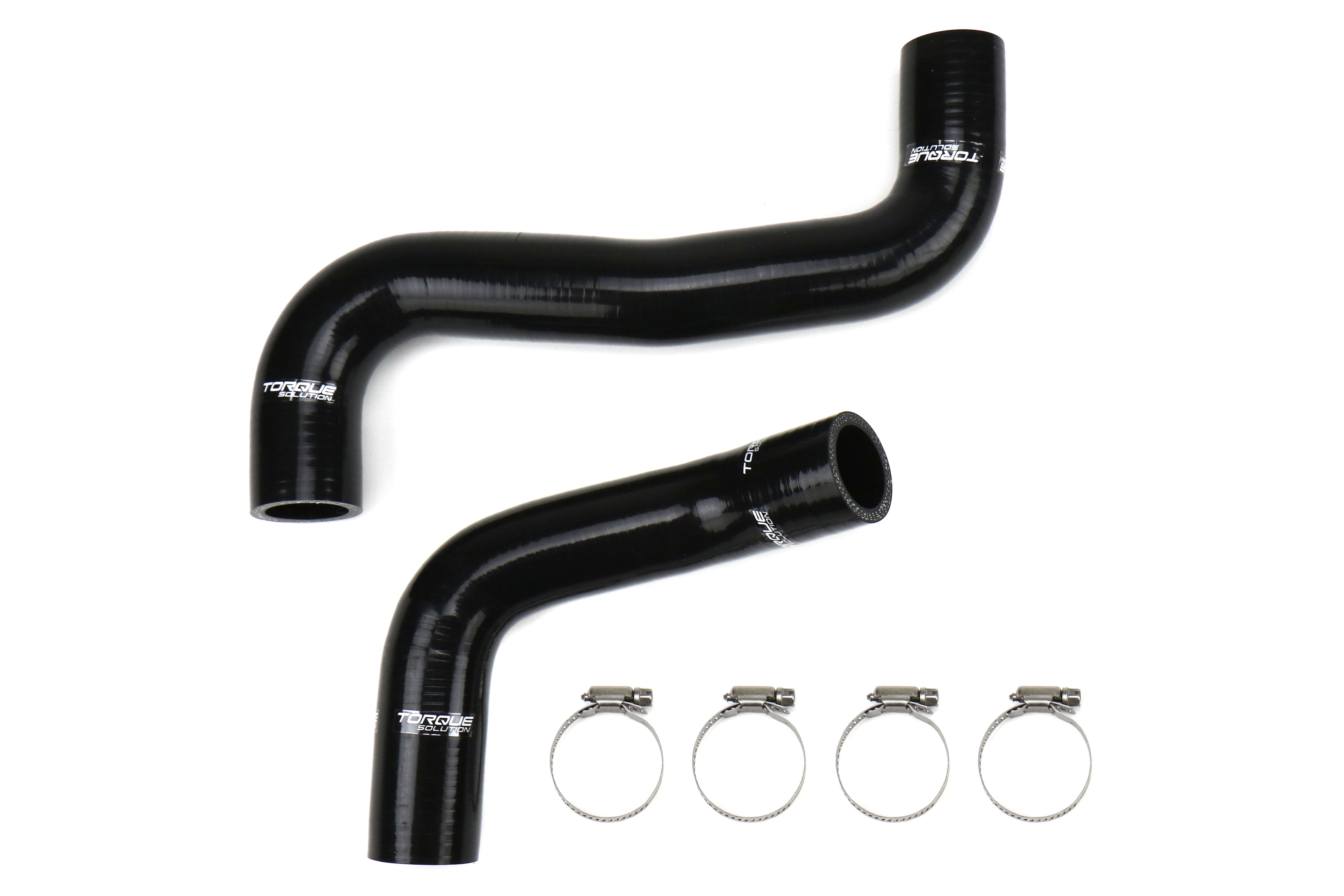 Torque Solution Silicone Radiator Hose Kit Black - Subaru Models (inc. 2008+ STI / 2008-2014 WRX)